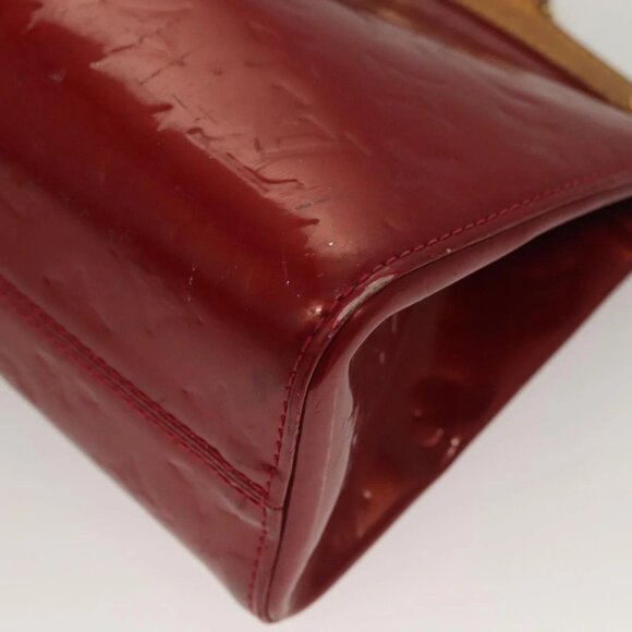 LOUIS VUITTON Vernis Roxbury Drive Hand Bag 2way Red M91987 LV Auth bs28210 - Picture 14 of 16